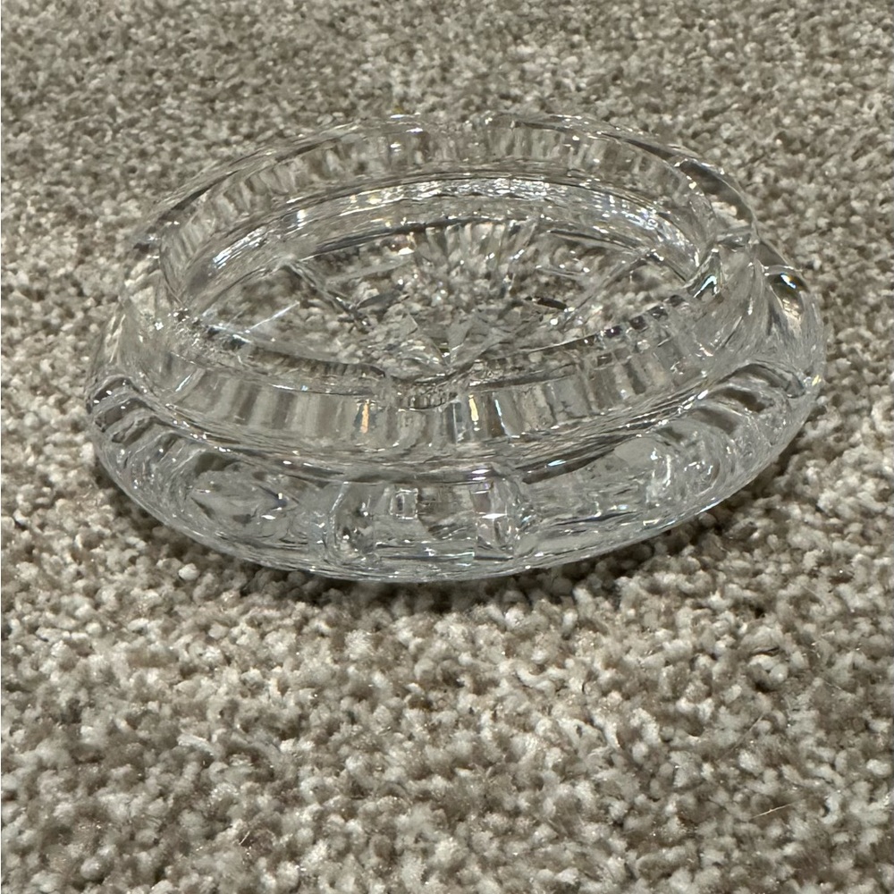 Waterford crystal ashtray 4 inch diameter